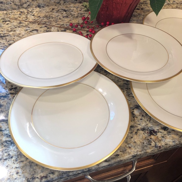 Lenox Eternal Fine Ivory China Dinner Plates Set of 5 - Picture 3 of 7